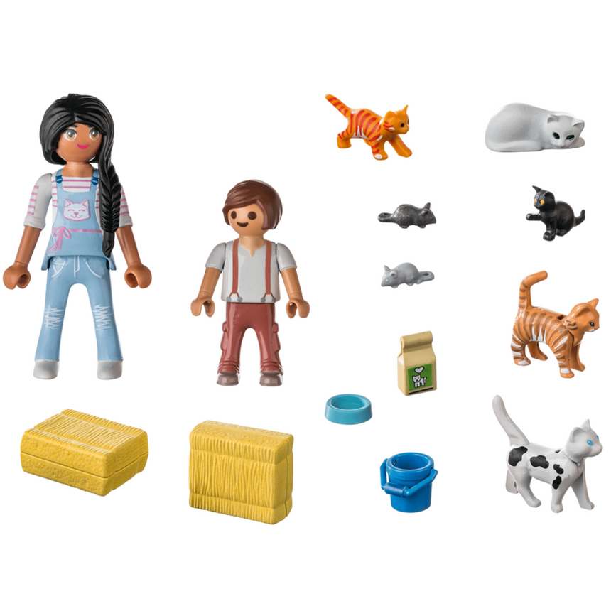Koty Playmobil Rodzina Kotków Country