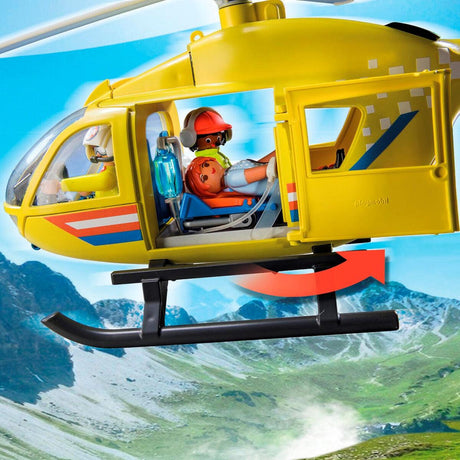 Zabawka Playmobil Helikopter Ratunkowy City Life - lotnicze pogotowie ratunkowe dla dzieci, pełne emocji i przygód.