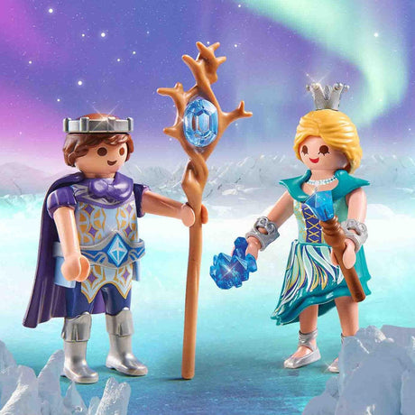 Playmobil Lodowa Księżniczka i Książę DuoPack zestaw do kreatywnej zabawy w magicznym lodowym królestwie.