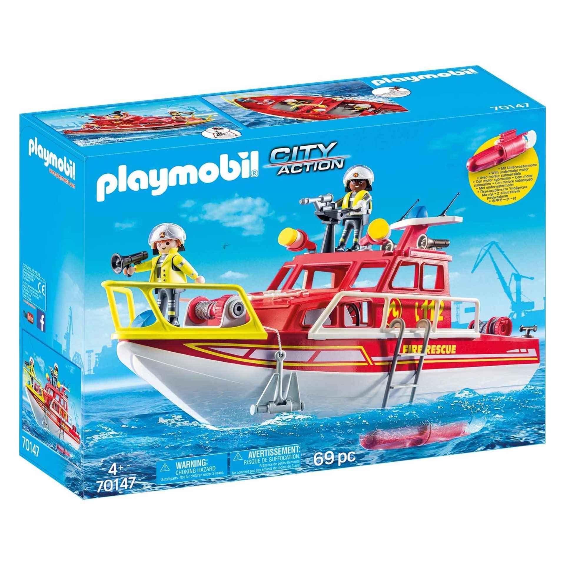 Playmobil: łodź ratownicza straży pożarnej City Action - Noski Noski