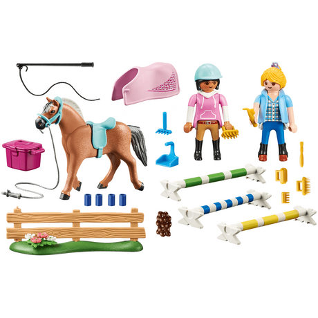 Playmobil Country Stadnina Koni - nauka jazdy konnej dla dzieci, realistyczne detale, kreatywna zabawa dla miłośników koni.