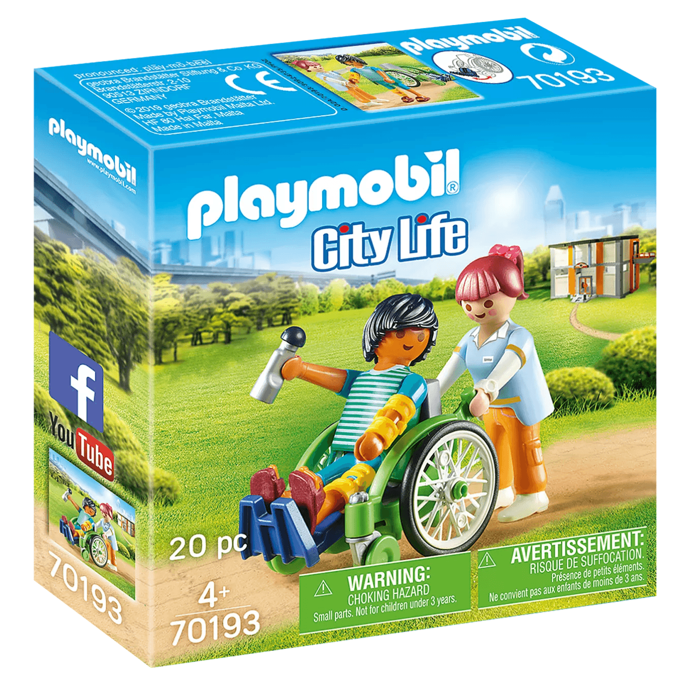 Playmobil: pacjent na wózku inwalidzkim - Noski Noski