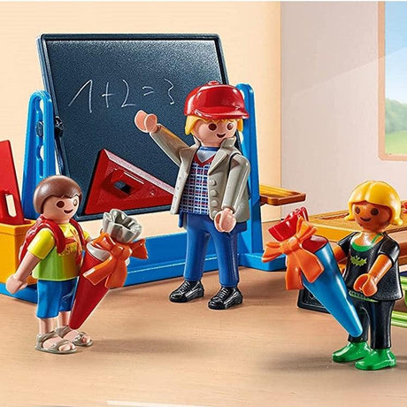 Playmobil City Life Szkoła Podstawowa, zabawka dla dzieci, kolorowe figurki i akcesoria, idealna na pierwszy dzień w szkole.