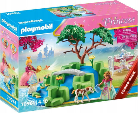 Playmobil Piknik Księżniczek ze Źrebakiem Princess, figurki księżniczek, źrebak i łabędzie dla kreatywnej zabawy.