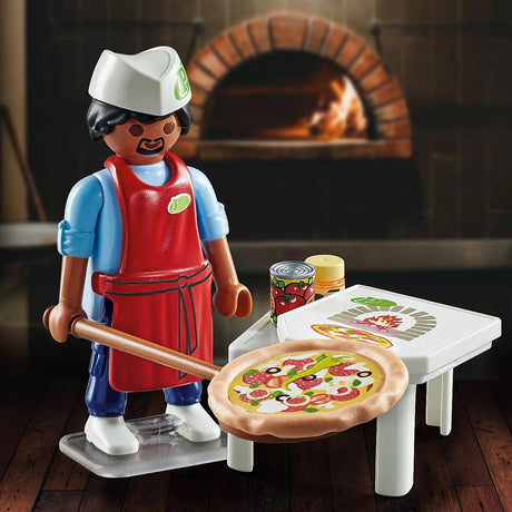 Playmobil Special Plus Kucharz z akcesoriami do pizzy, figurka dla dzieci, kreatywna zabawa.