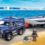 Playmobil: pojazd terenowy policji z motorówką City Action - Noski Noski