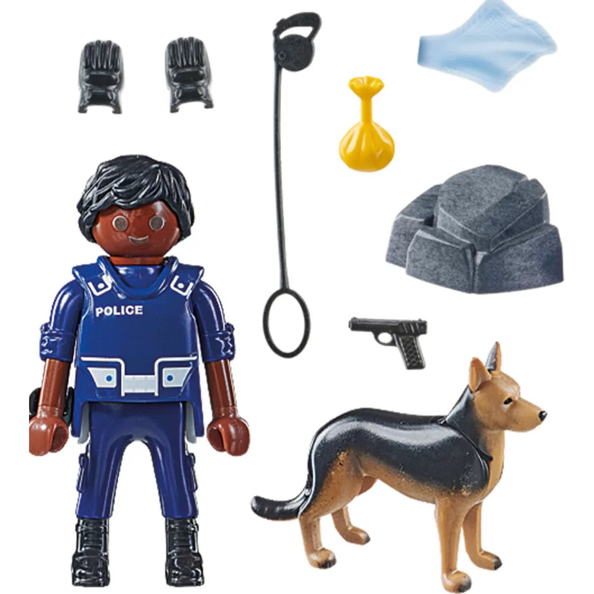 Playmobil: policjant z psem tropiącym Special Plus - Noski Noski