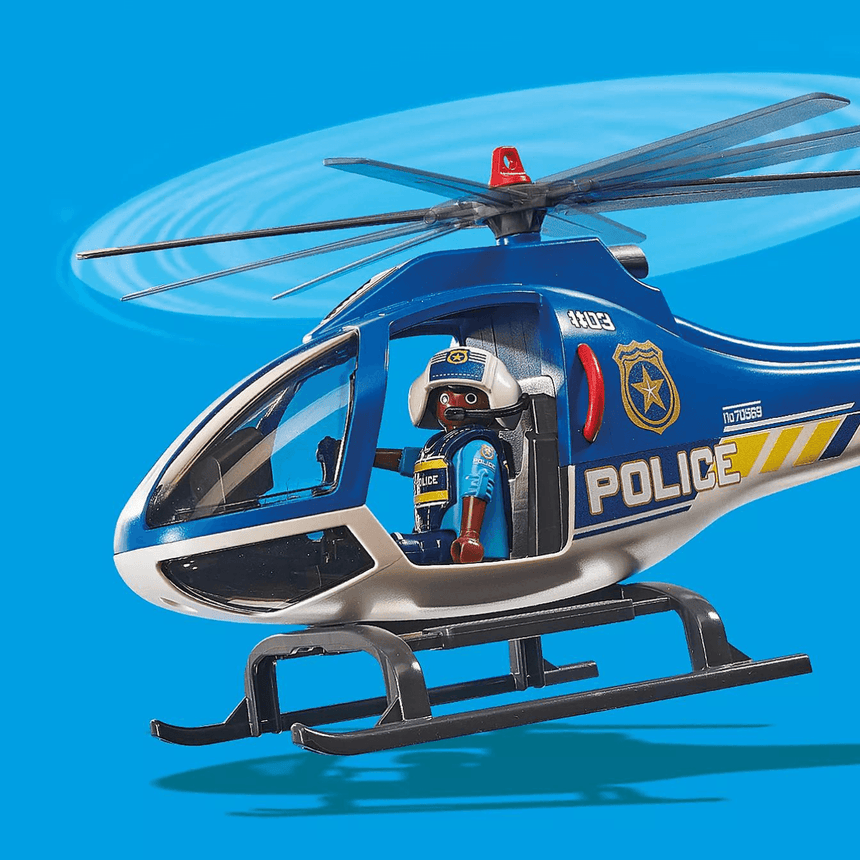 Playmobil: policyjny śmigłowiec Ucieczka ze spadochronem - Noski Noski
