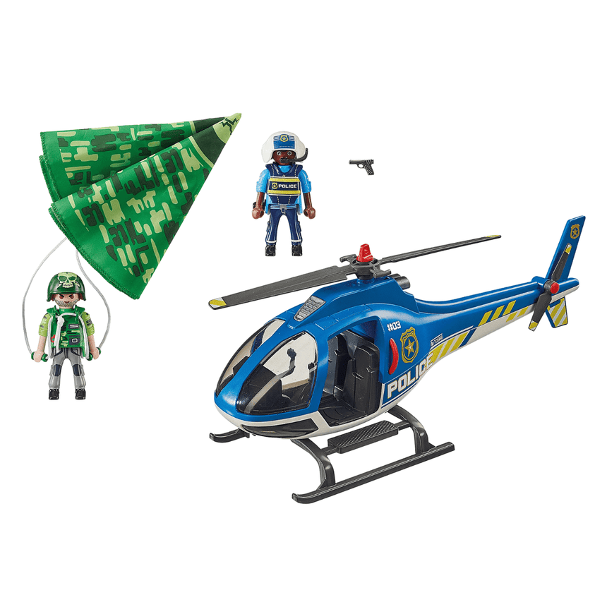 Playmobil: policyjny śmigłowiec Ucieczka ze spadochronem - Noski Noski