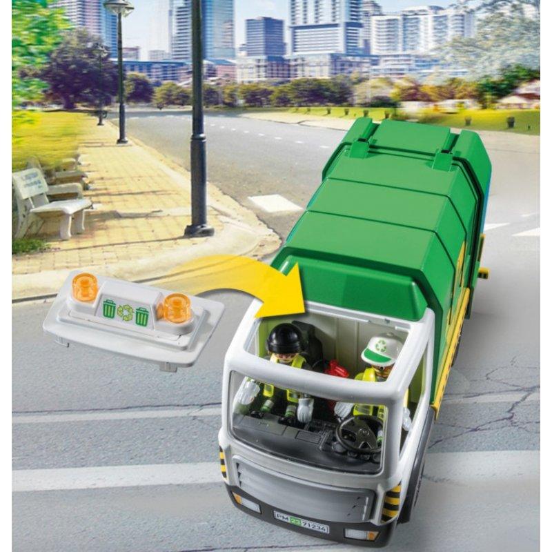 Playmobil City Life Camion De Recyclage Poubelle