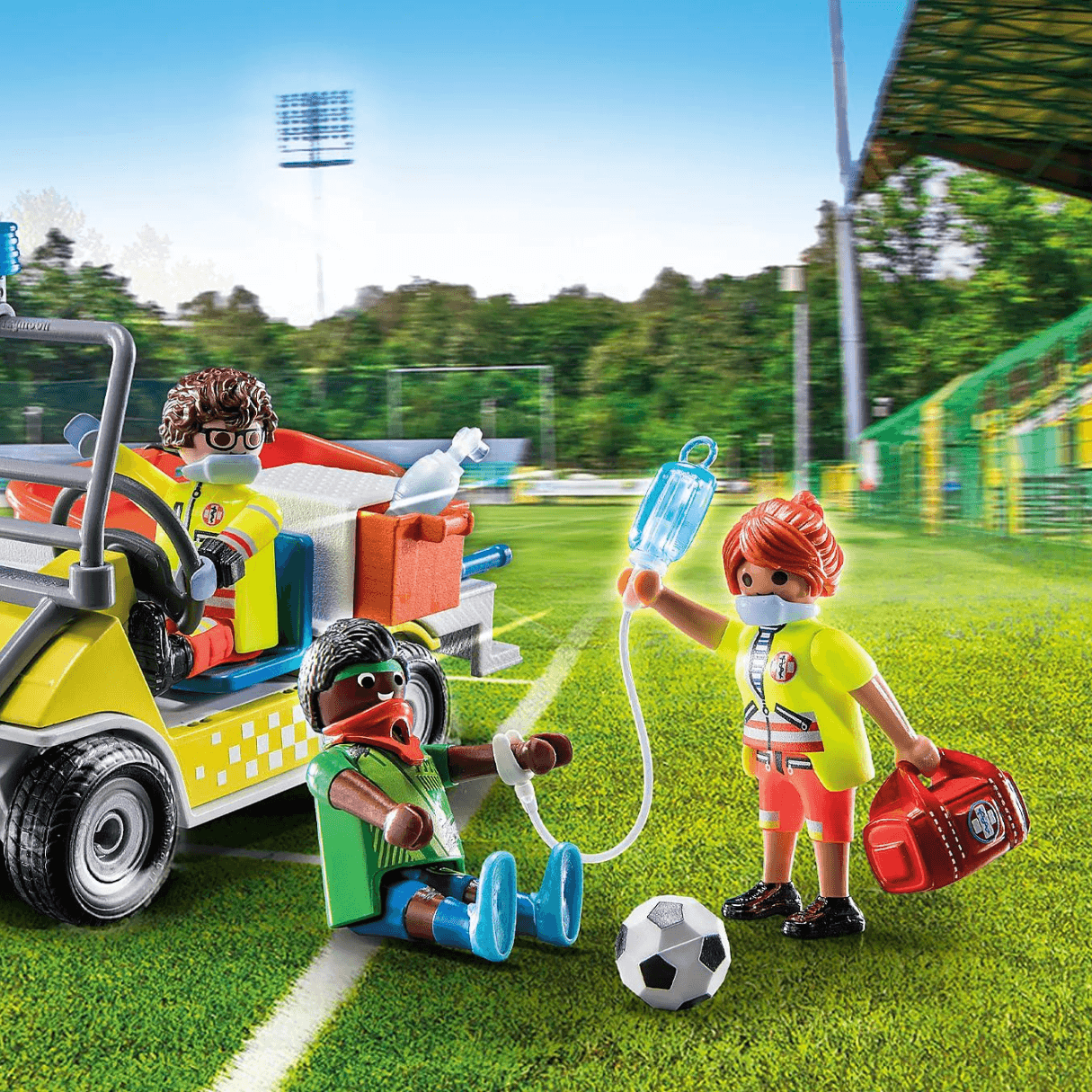 PLAYMOBIL - Joueur de soccer Espagne - 5 à 8 ans - JEUX, JOUETS -   - Livres + cadeaux + jeux