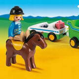 Playmobil: samochód z przyczepą dla konia 1.2.3 - Noski Noski
