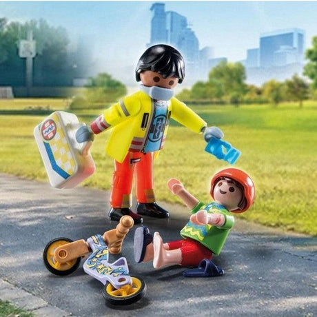 Playmobil City Action Ratownik Medyczny z Pacjentem - kreatywna zabawa w szpitalu Playmobil, ratowanie życia.