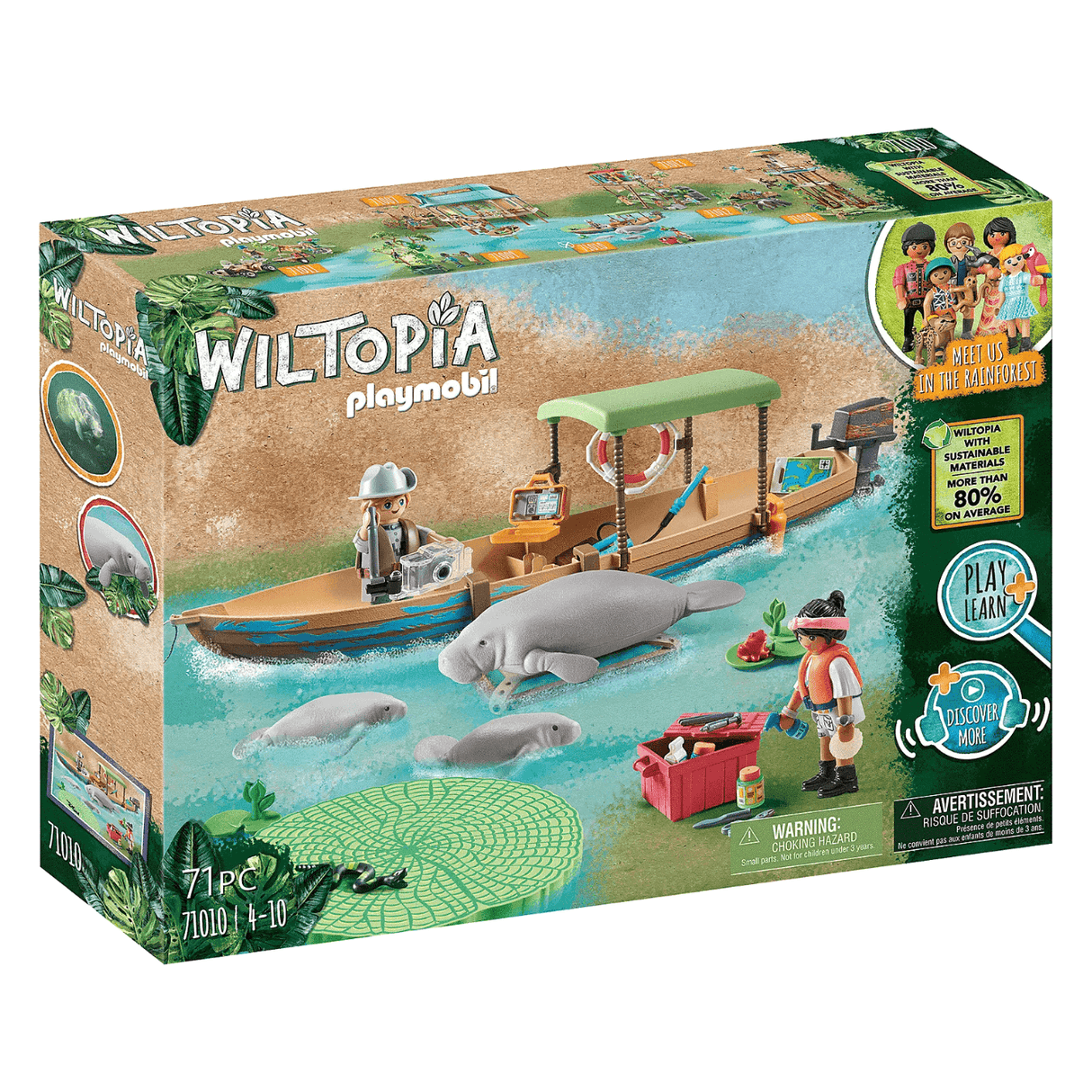 Playmobil: wycieczka łodzią do manatów Wiltopia - Noski Noski