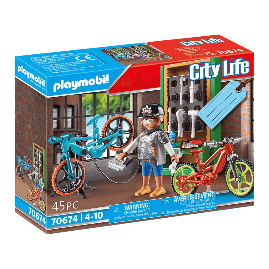 Playmobil: zestaw upominkowy Serwis rowerów elektrycznych - Noski Noski