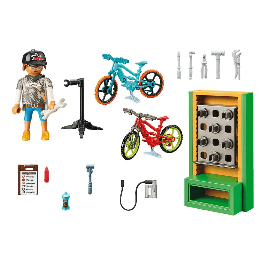 Playmobil: zestaw upominkowy Serwis rowerów elektrycznych - Noski Noski