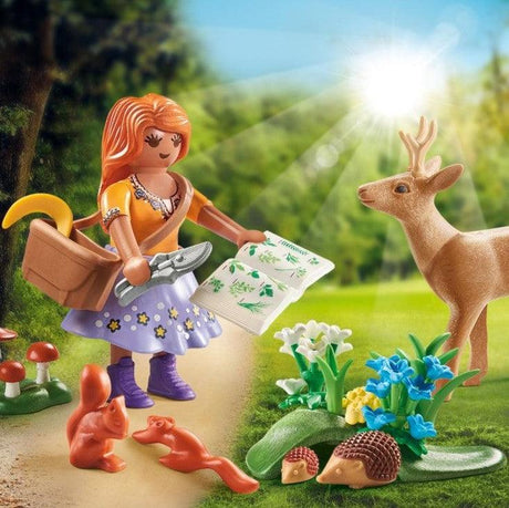 Playmobil Zielarka Family Fun - magiczny świat natury z leśnymi przyjaciółmi, idealny zestaw dla małych odkrywców.