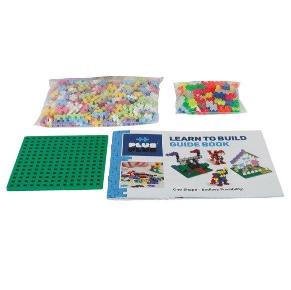 Plus-Plus: klocki Mini Pastel & Neon 600 el. + 2 płytki - Noski Noski