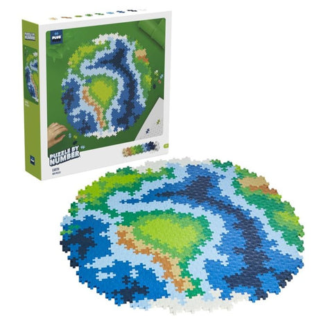 Plus-Plus: układanka kula ziemska Puzzle By Number 800 el. - Noski Noski