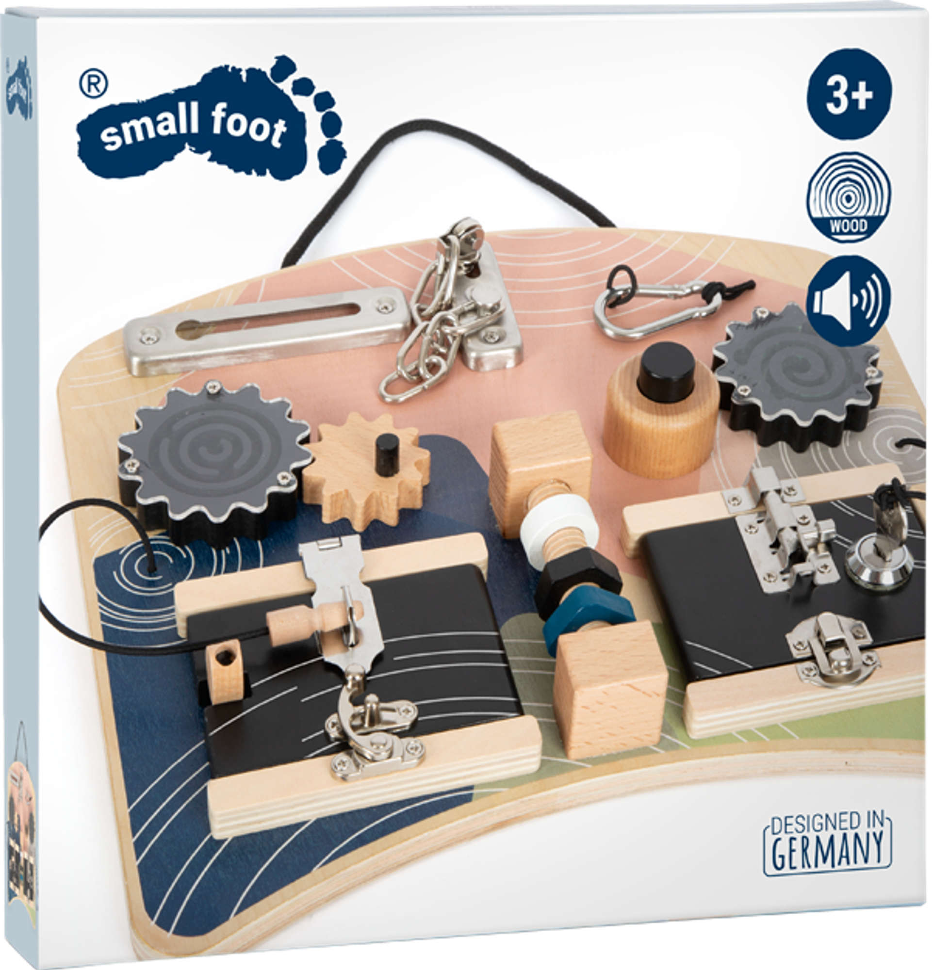 Small Foot: tablica manipulacyjna Locks and Rotation Motor Activity Board