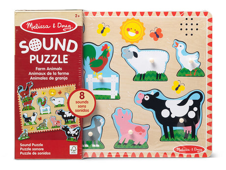 Melissa & Doug: puzzle dźwiękowe Farma