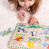 Melissa and Doug: puzzle dźwiękowe Dzikie Zwierzęta