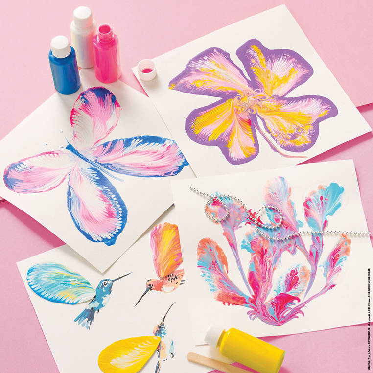 JANOD: Креативна малювання набором з ланцюговим малюванням квітів