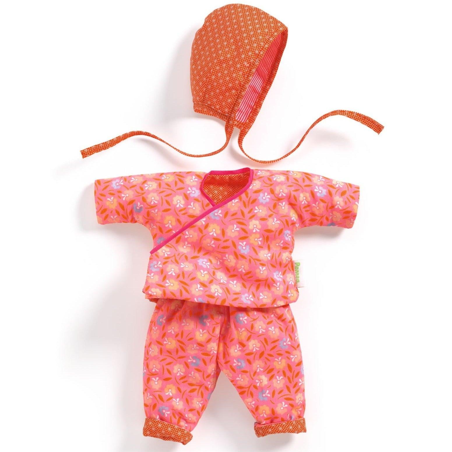 Pomea: różowe ubranko dla lalki Petit Pan - Noski Noski