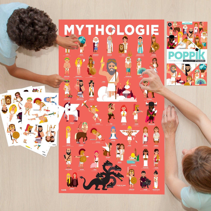 Poppik: plakat wyklejanka Mitologia - Noski Noski