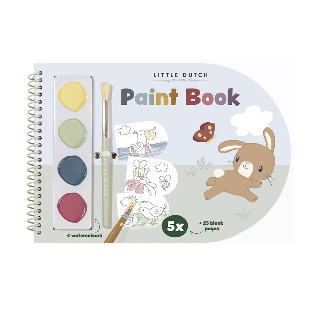 Little Dutch: livre de coloriage avec peintures à l'aquarelle