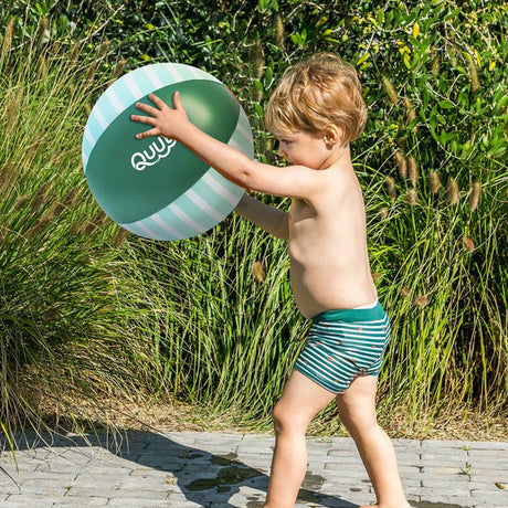 Piłka wodna plażowa Quut Ball, dmuchana, wykonana z wytrzymałego winylu, idealna do zabawy na plaży, w basenie, dla dzieci 2+.