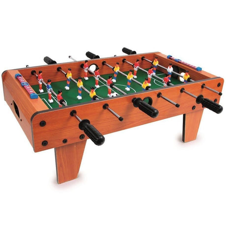 Piłkarzyki stołowe Small Foot dla dzieci, rozwijają koordynację i refleks, kompaktowe wymiary 70x37x25 cm.