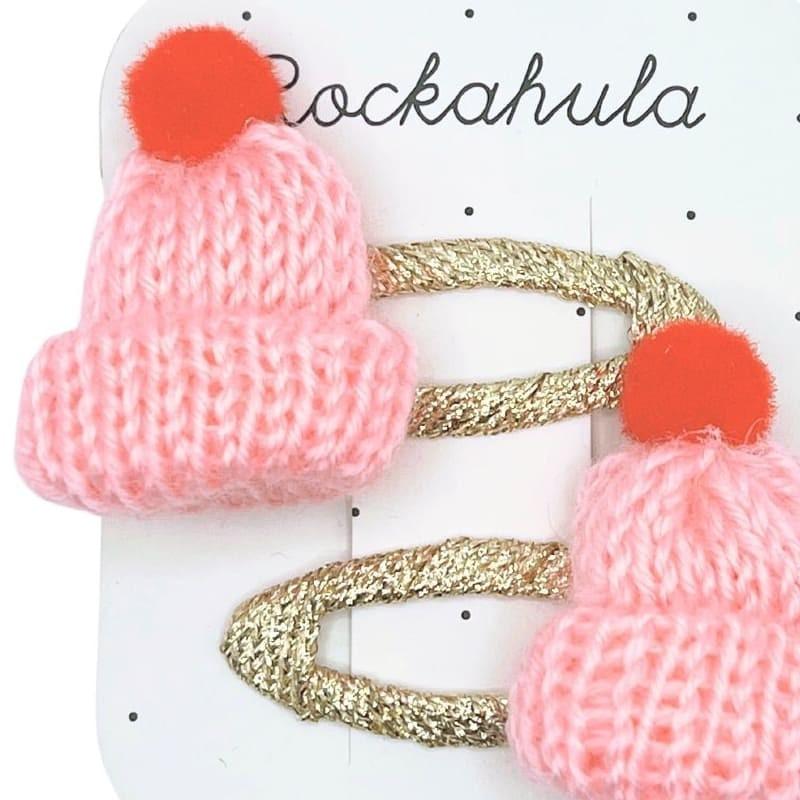 Rockahula Kids: spinki do włosów czapeczki Bobble Hat - Noski Noski