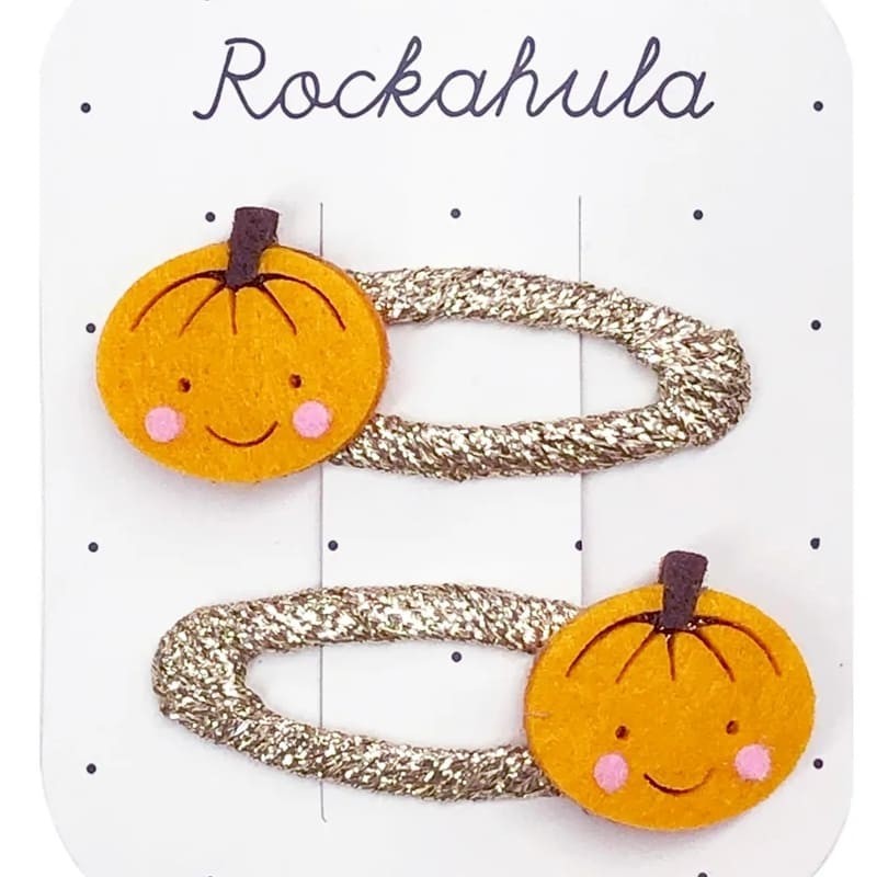 Rockahula Kids: spinki do włosów dynie Little Pumpkin Halloween
