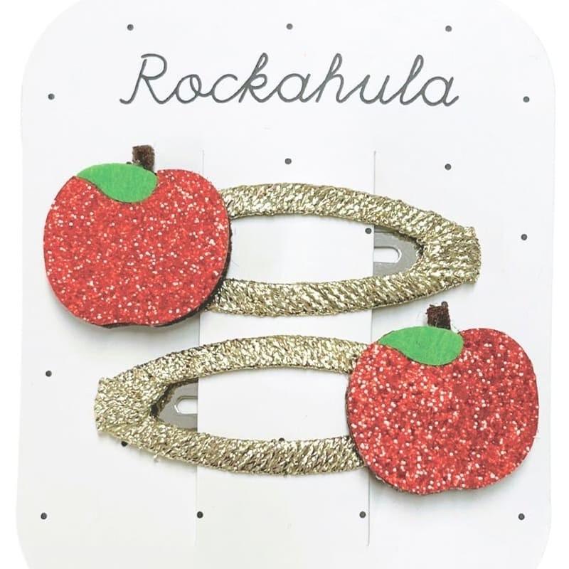 Rockahula Kids: spinki do włosów jabłuszka Rosy Red Apple - Noski Noski