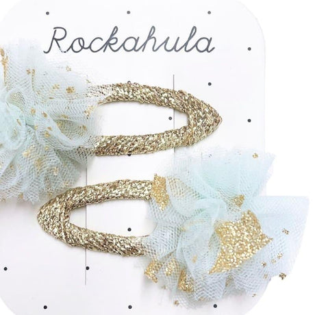 Rockahula Kids: spinki do włosów Sparkle Star Tulle Ruffle - Noski Noski