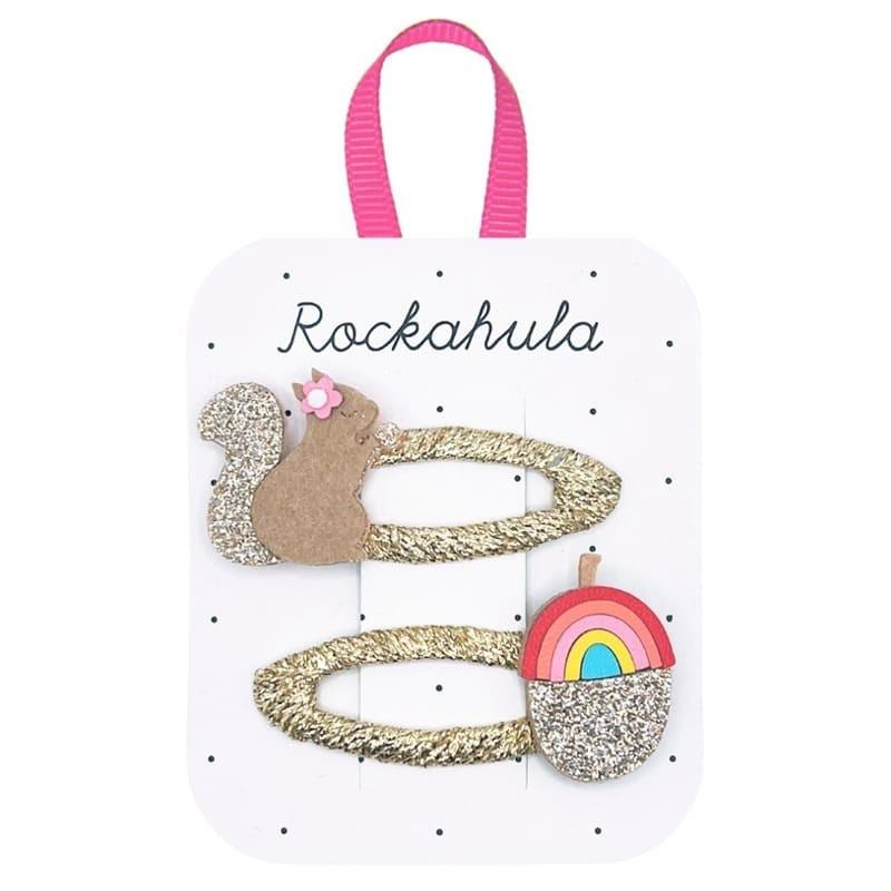Rockahula Kids: spinki do włosów Squirrel and Rainbow Acorn - Noski Noski