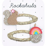 Rockahula Kids: spinki do włosów Squirrel and Rainbow Acorn - Noski Noski