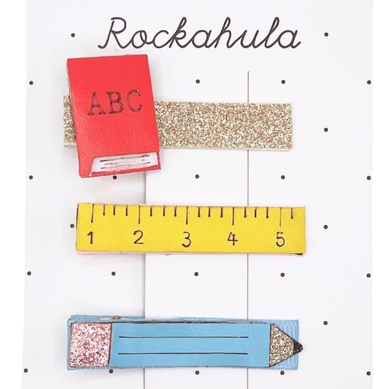 Rockahula Kids: spinki do włosów I Love School - Noski Noski