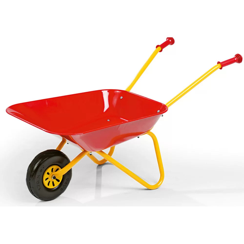 Rolly Toys: Red metal wheelbarrow