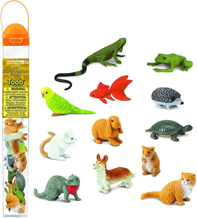 Safari Ltd: figuras en mascotas de tubo para mascotas Toob 12 PC.