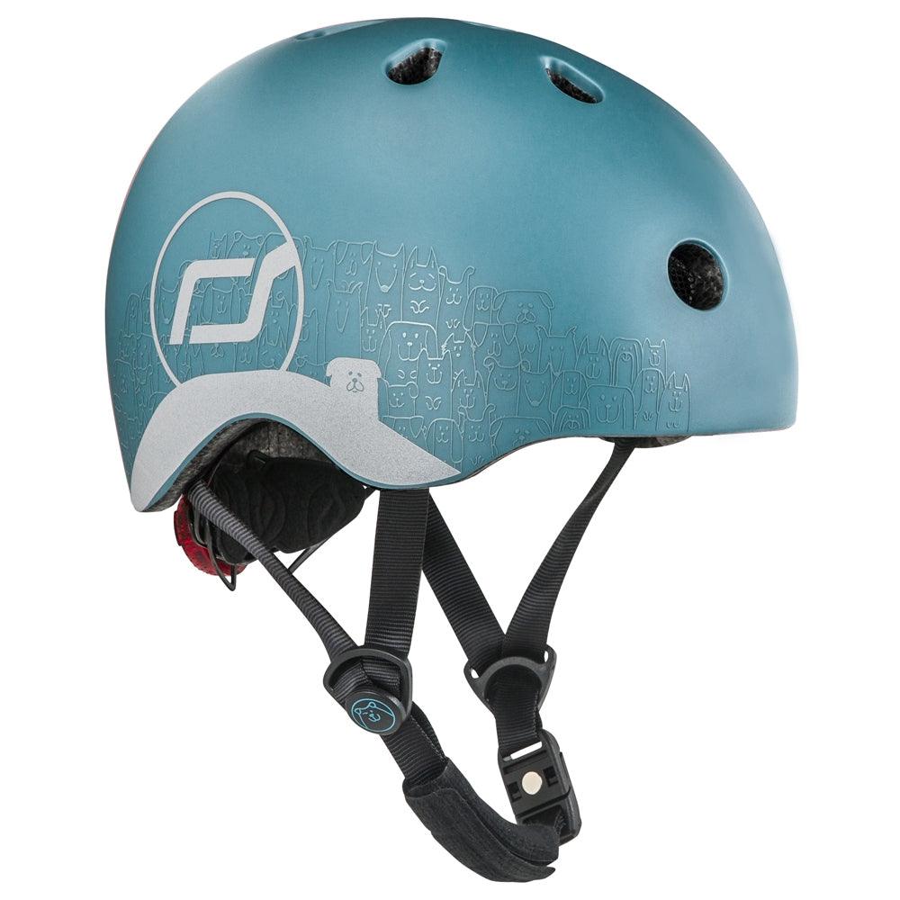 Scoot & Ride: kask z odblaskami dla dzieci Reflective XXS-S 1-5 lat - Noski Noski