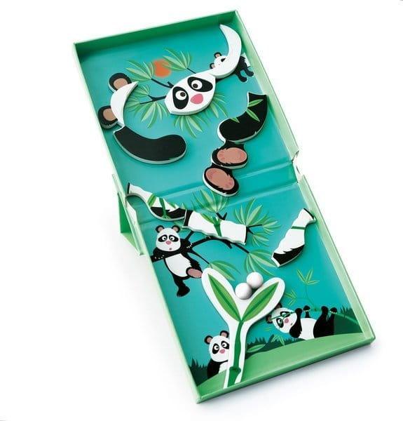 Scratch: magnetyczna układanka tor dla kulek panda Magnetic Puzzle Run - Noski Noski