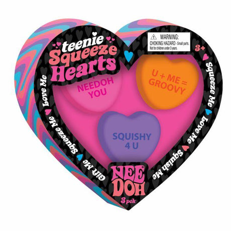 Zabawki antystresowe Schylling Teenie Squeeze Hearts NeeDoh sensoryczne gniotki