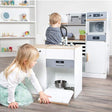 Small Foot: drewniana kuchnia z pralką i akcesoriami Modular Play Kitchen XL - Noski Noski