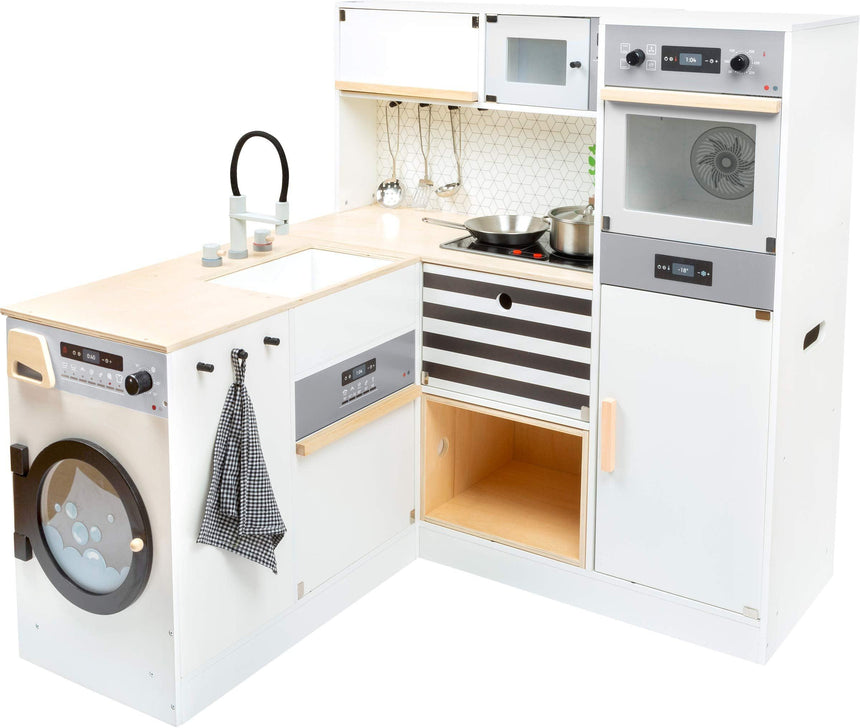 Small Foot: drewniana kuchnia z pralką i akcesoriami Modular Play Kitchen XL - Noski Noski