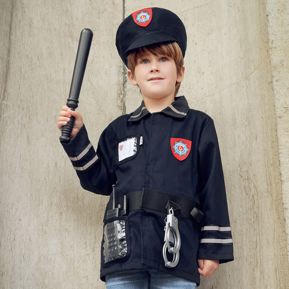 Souza!: Un disfraz con un sombrero y accesorios, un policía de 4 a 7 años