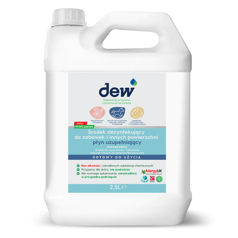 Dew: środek dezynfekujący do zabawek i innych powierzchni Child Care 2,5 l