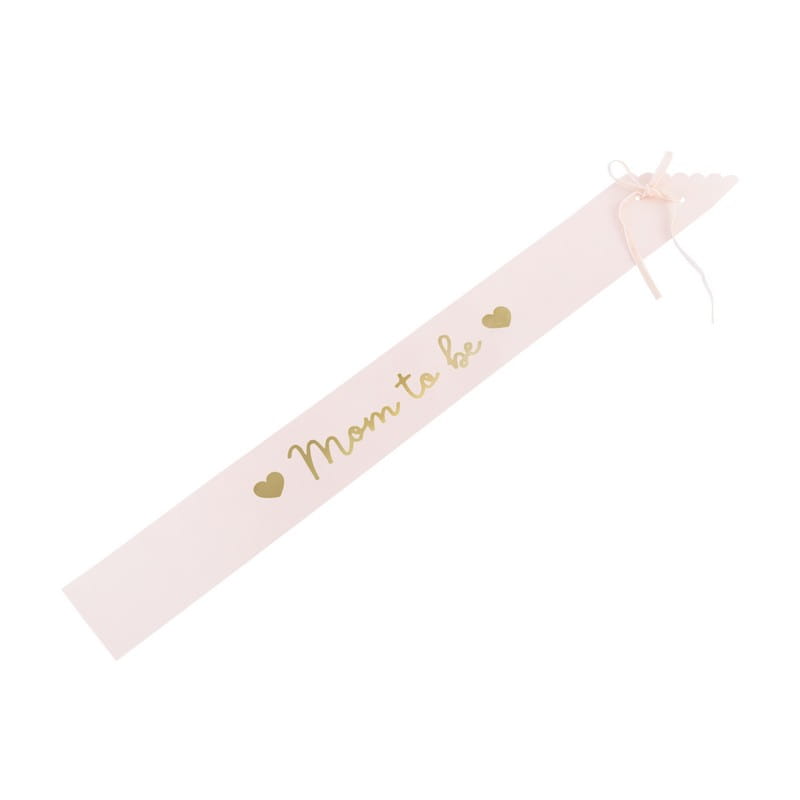 PartyDeco: Pink Sash For the Future Madre Mom