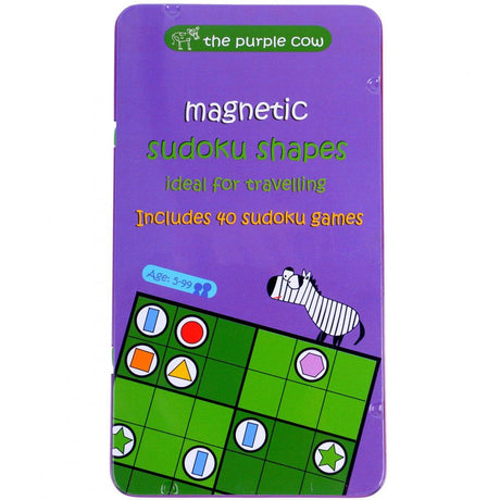 The Purple Cow: magnetyczna gra podróżna Sudoku Shapes - Noski Noski